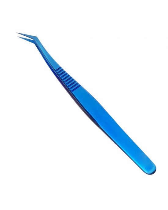 Blue Plasma Coated Tweezer