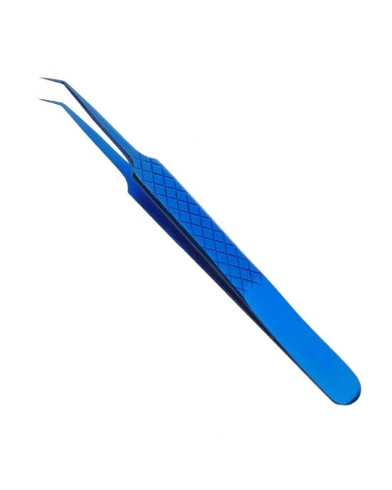 Blue Plasma Coated Tweezer
