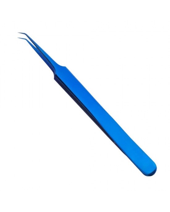 Blue Plasma Coated Tweezer