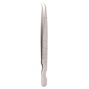 Diamond Print S-Type Eyelash Tweezer