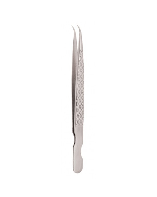 Diamond Print S-Type Eyelash Tweezer