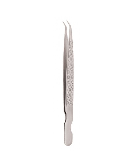 Diamond Print S-Type Eyelash Tweezer