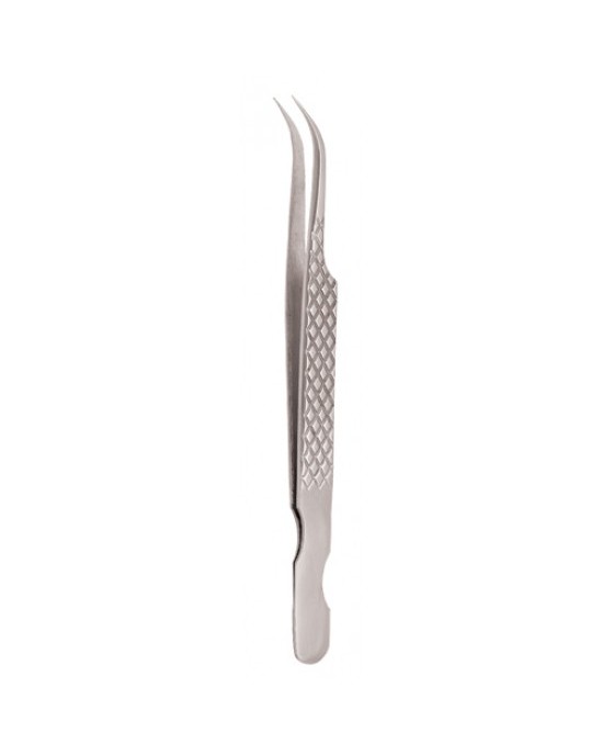 Diamond Print S-Type Eyelash Tweezer