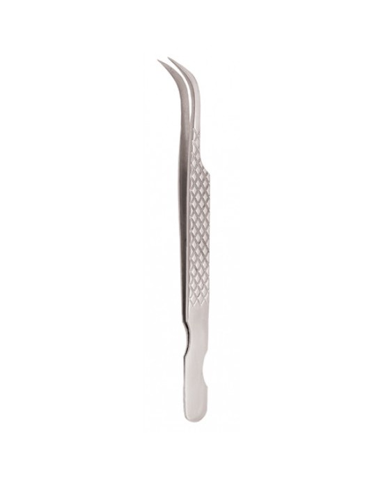 Diamond Print S-Type Eyelash Tweezer