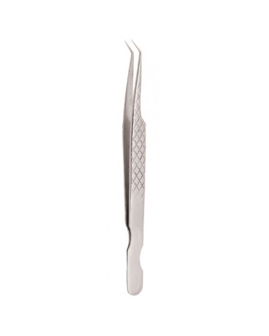 Diamond Print S-Type Eyelash Tweezer