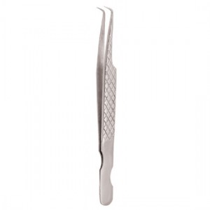 Diamond Print S-Type Eyelash Tweezer