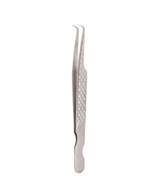 Diamond Print S-Type Eyelash Tweezer