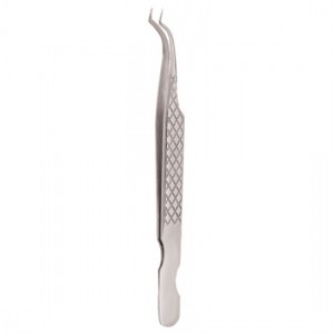 Diamond Print S-Type Eyelash Tweezer