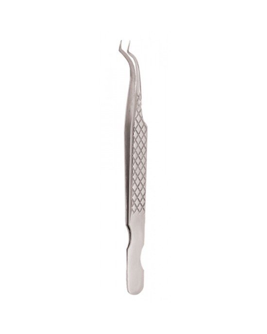 Diamond Print S-Type Eyelash Tweezer