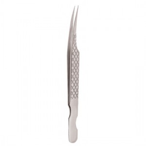 Diamond Print S-Type Eyelash Tweezer