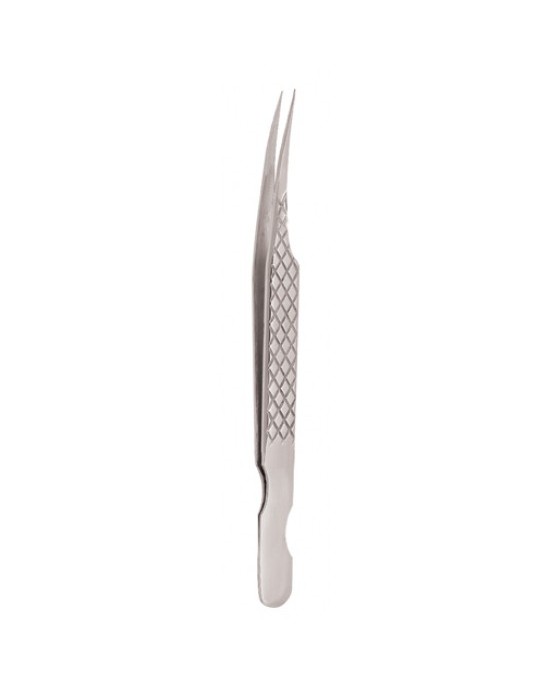 Diamond Print S-Type Eyelash Tweezer