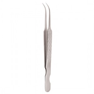 Diamond Print S-Type Eyelash Tweezer