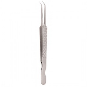 Diamond Print S-Type Eyelash Tweezer