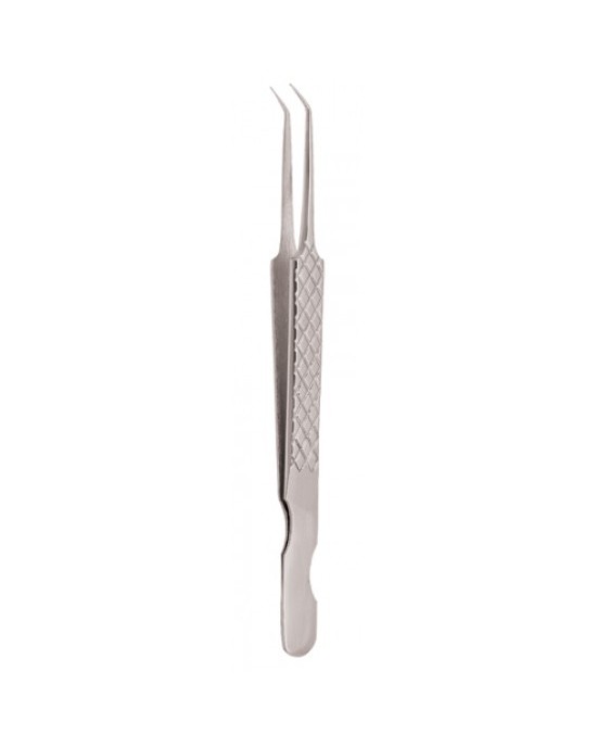 Diamond Print S-Type Eyelash Tweezer