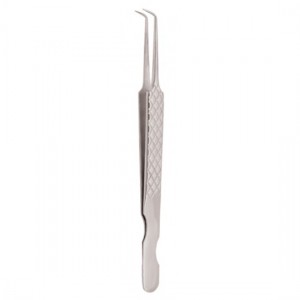 Diamond Print S-Type Eyelash Tweezer