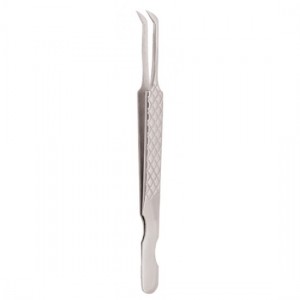 Diamond Print S-Type Eyelash Tweezer