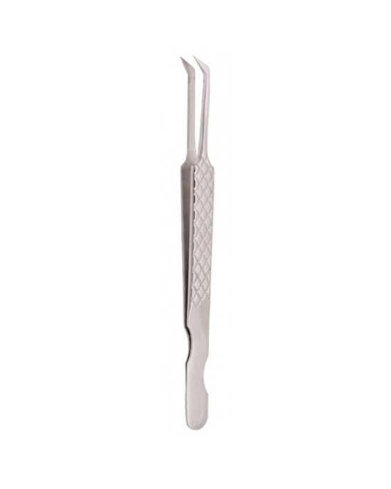 Diamond Print S-Type Eyelash Tweezer