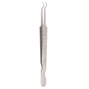 Diamond Print S-Type Eyelash Tweezer