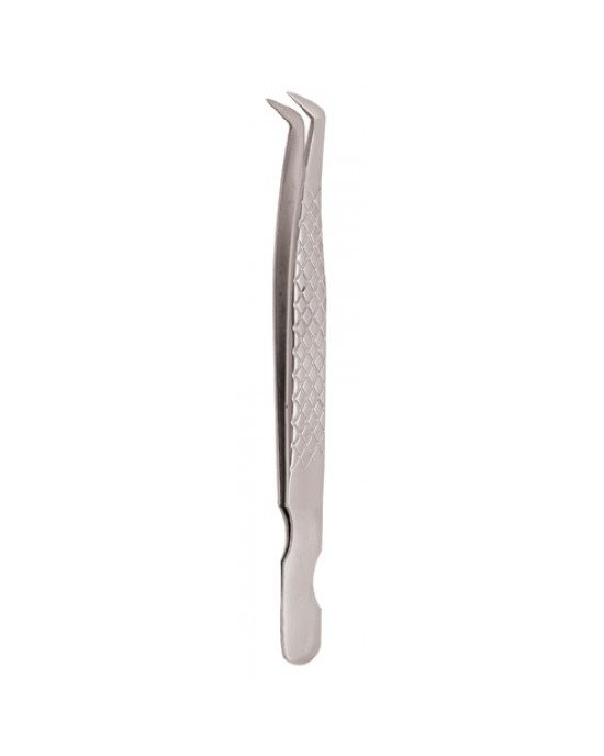 Diamond Print S-Type Eyelash Tweezer
