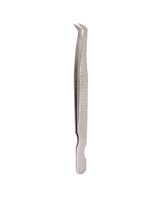 Diamond Print S-Type Eyelash Tweezer