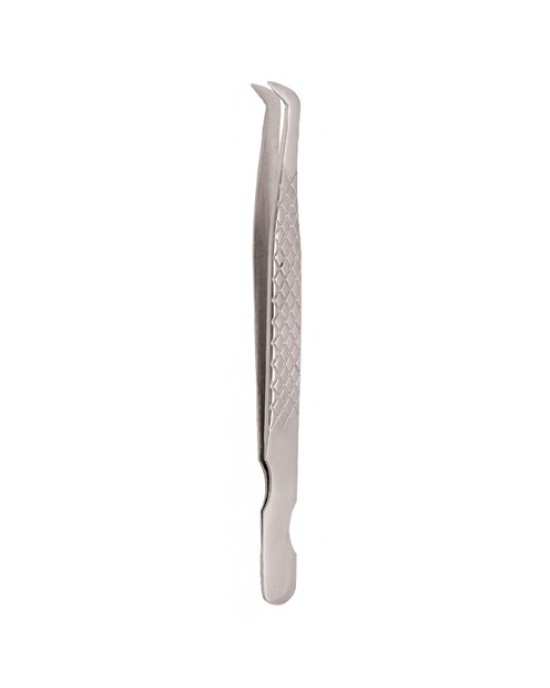 Diamond Print S-Type Eyelash Tweezer