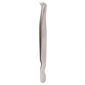 Diamond Print S-Type Eyelash Tweezer