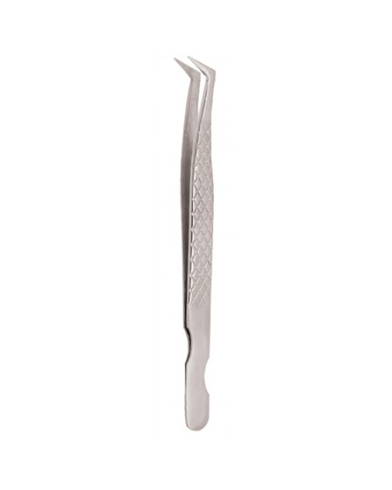 Diamond Print S-Type Eyelash Tweezer