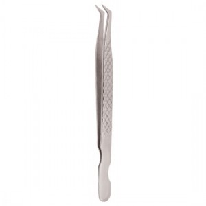 Diamond Print S-Type Eyelash Tweezer