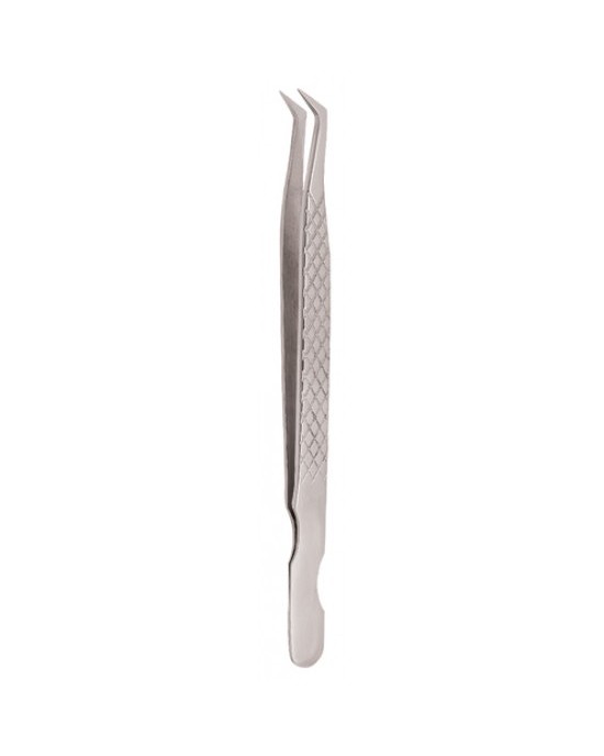 Diamond Print S-Type Eyelash Tweezer