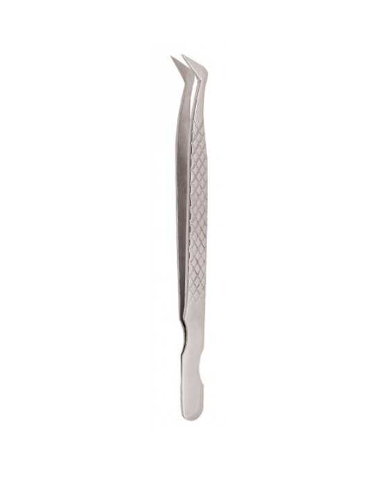 Diamond Print S-Type Eyelash Tweezer