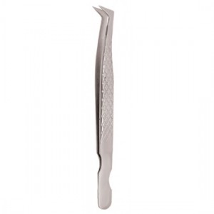 Diamond Print S-Type Eyelash Tweezer