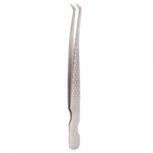 Diamond Print S-Type Eyelash Tweezer