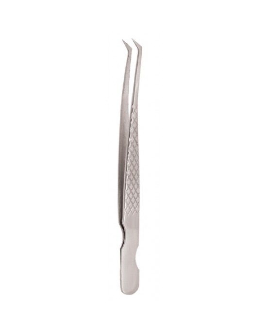 Diamond Print S-Type Eyelash Tweezer