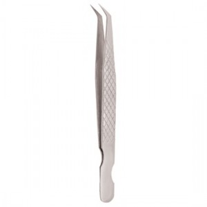 Diamond Print S-Type Eyelash Tweezer