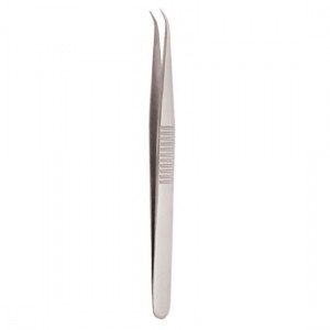 Serrated Handle Eyelash Tweezer