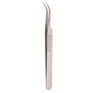 Serrated Handle Eyelash Tweezer