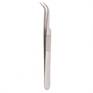 Serrated Handle Eyelash Tweezer
