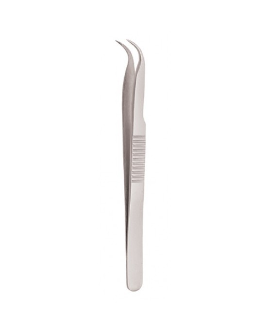 Serrated Handle Eyelash Tweezer