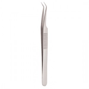 Serrated Handle Eyelash Tweezer