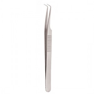 Serrated Handle Eyelash Tweezer