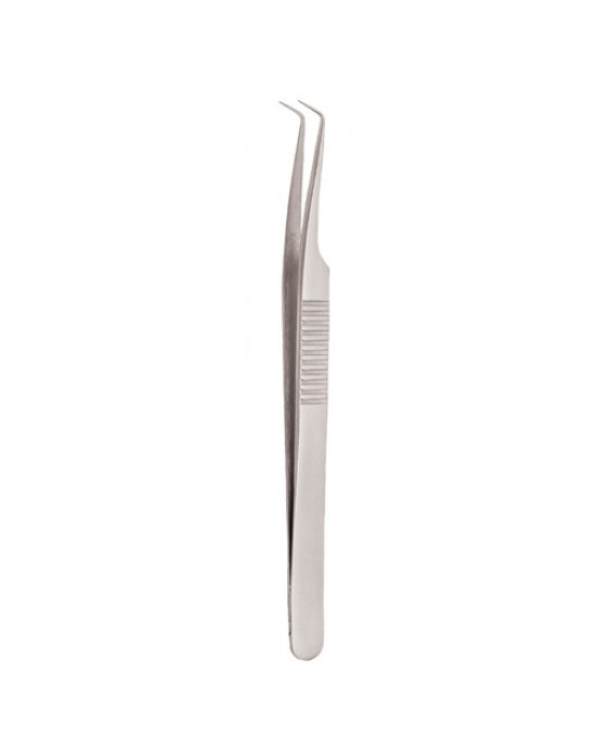 Serrated Handle Eyelash Tweezer