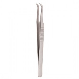 Serrated Handle Eyelash Tweezer