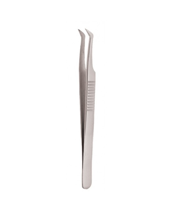 Serrated Handle Eyelash Tweezer