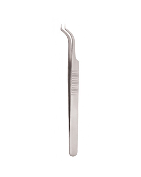 Serrated Handle Eyelash Tweezer