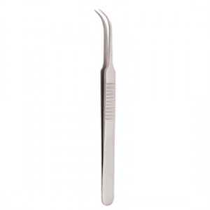 Serrated Handle Eyelash Tweezer