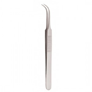 Serrated Handle Eyelash Tweezer