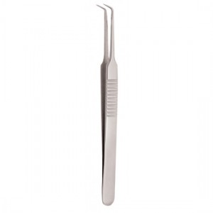 Serrated Handle Eyelash Tweezer
