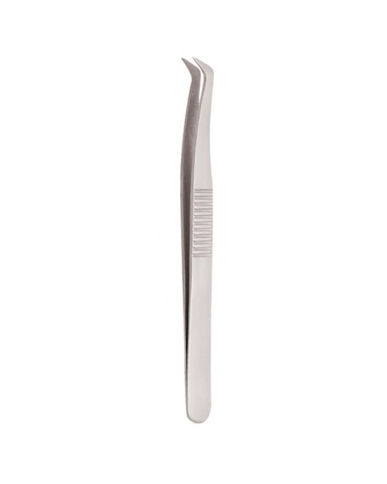 Serrated Handle Eyelash Tweezer