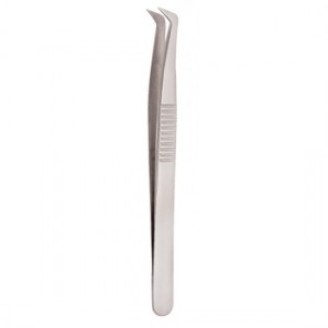 Serrated Handle Eyelash Tweezer