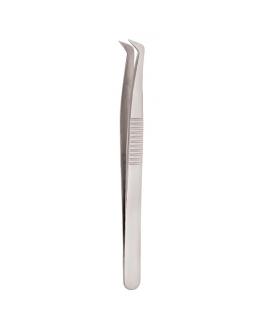 Serrated Handle Eyelash Tweezer